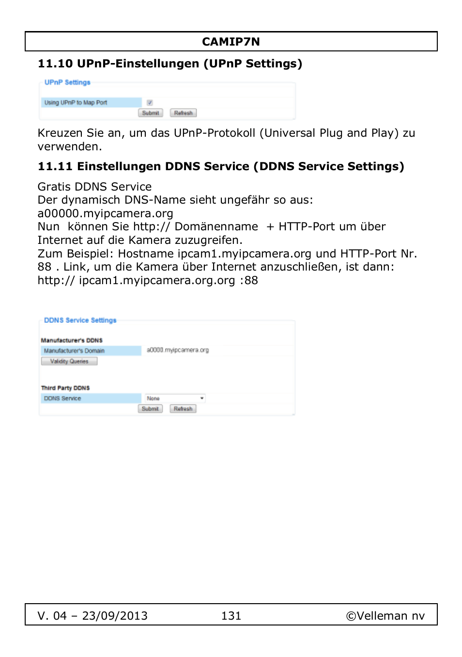 10 upnp-einstellungen (upnp settings) | Velleman CAMIP7N User Manual | Page 131 / 207