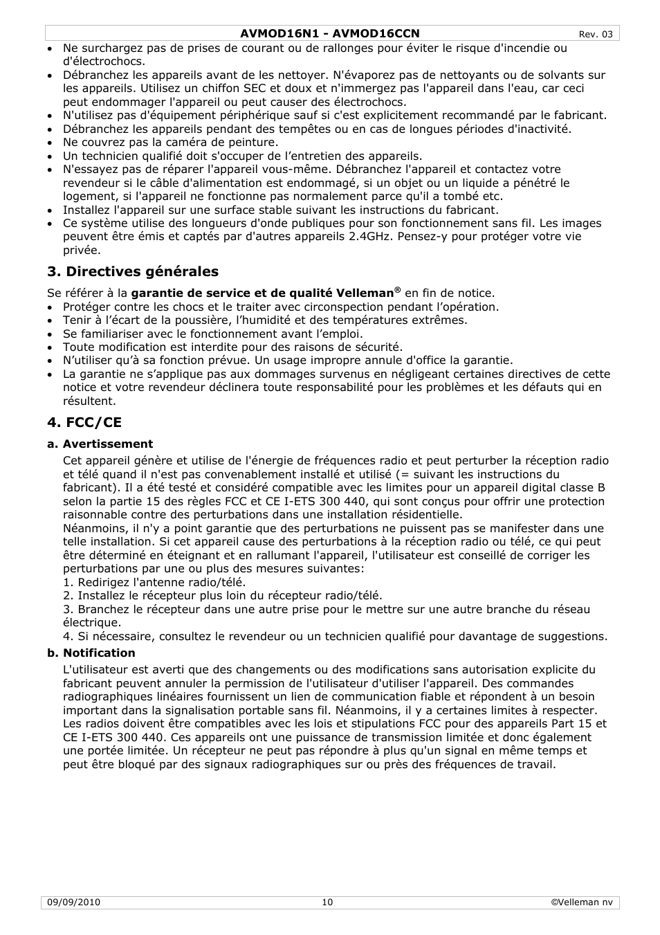 Velleman AVMOD16CCN User Manual | Page 10 / 23