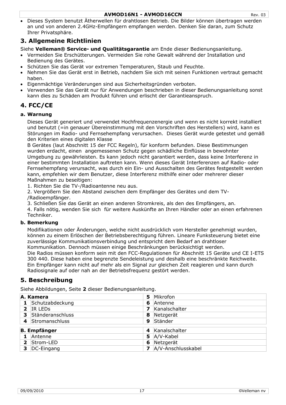 Velleman AVMOD16CCN User Manual | Page 17 / 23