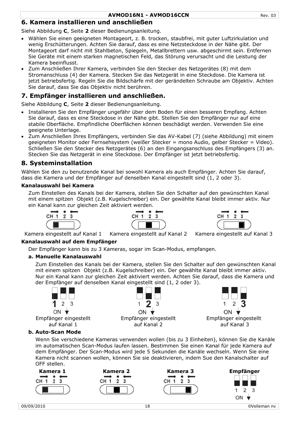 Velleman AVMOD16CCN User Manual | Page 18 / 23