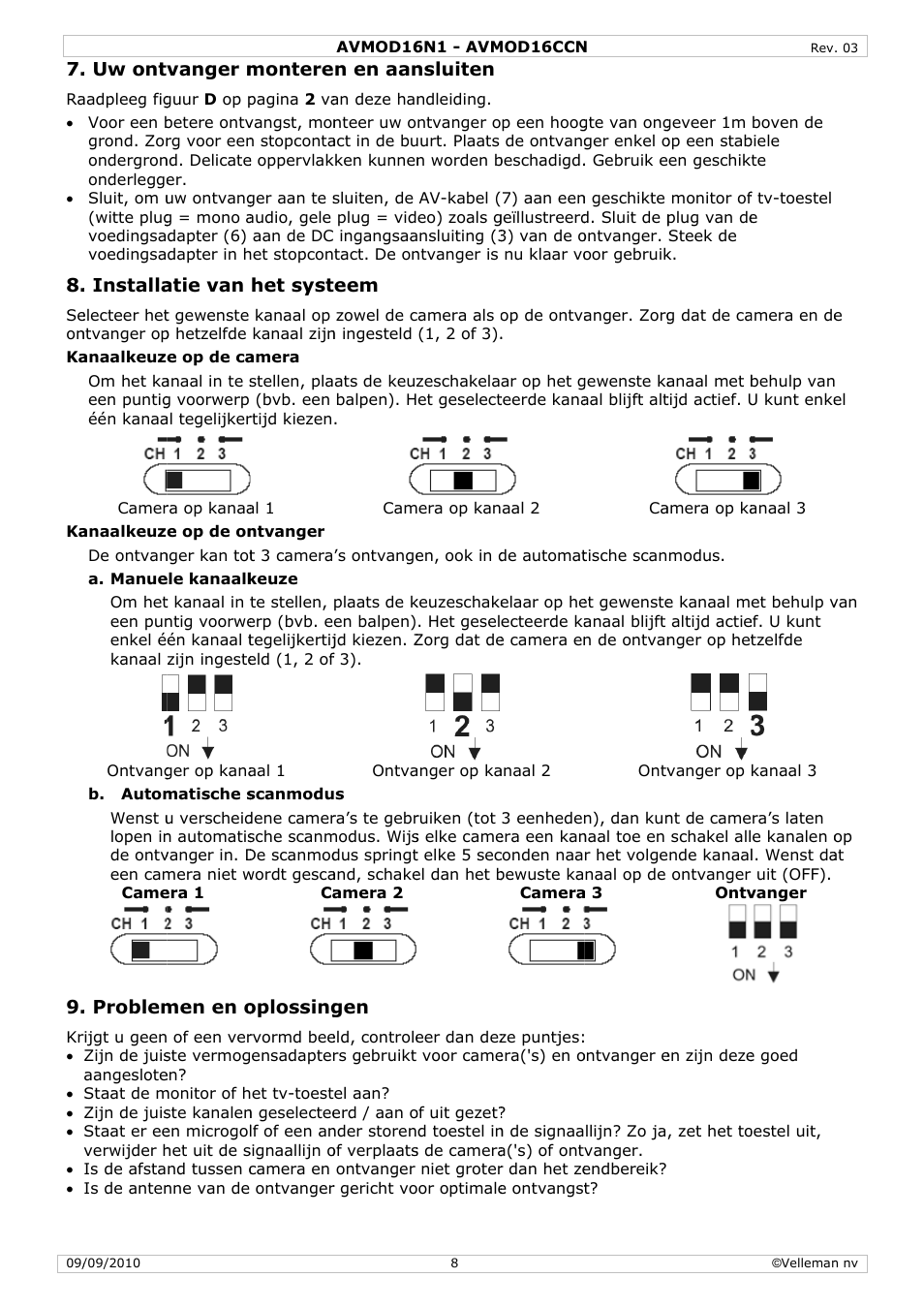 Velleman AVMOD16CCN User Manual | Page 8 / 23