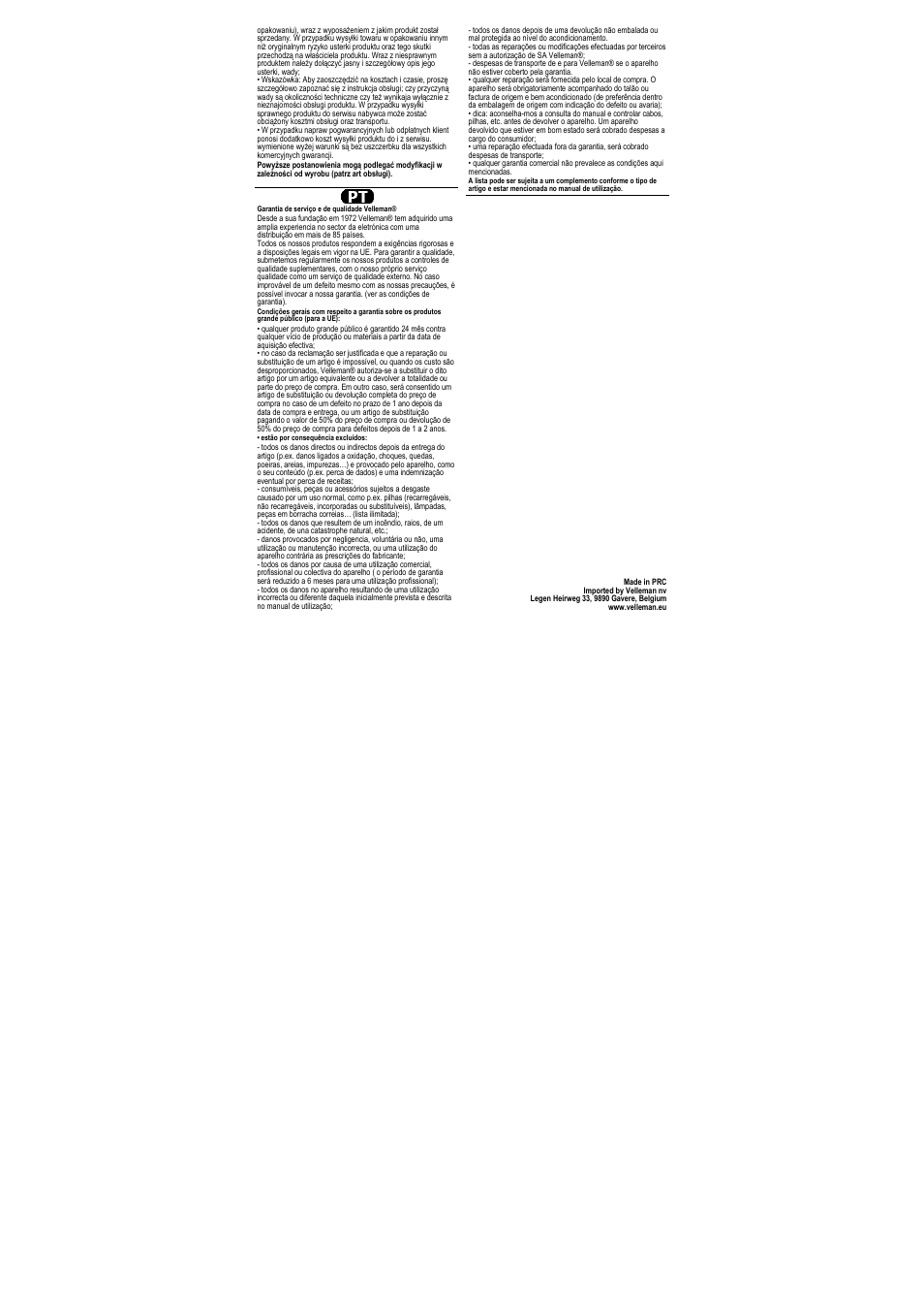 Velleman CAMCOLVC20 User Manual | Page 81 / 81