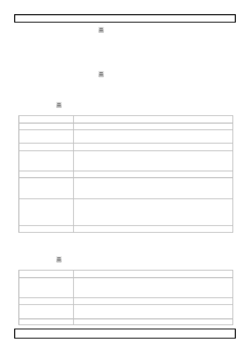 Selecting a menu item, Video mode - menu options, Camera mode – menu options | Velleman CAMCOLVC20 User Manual | Page 9 / 81
