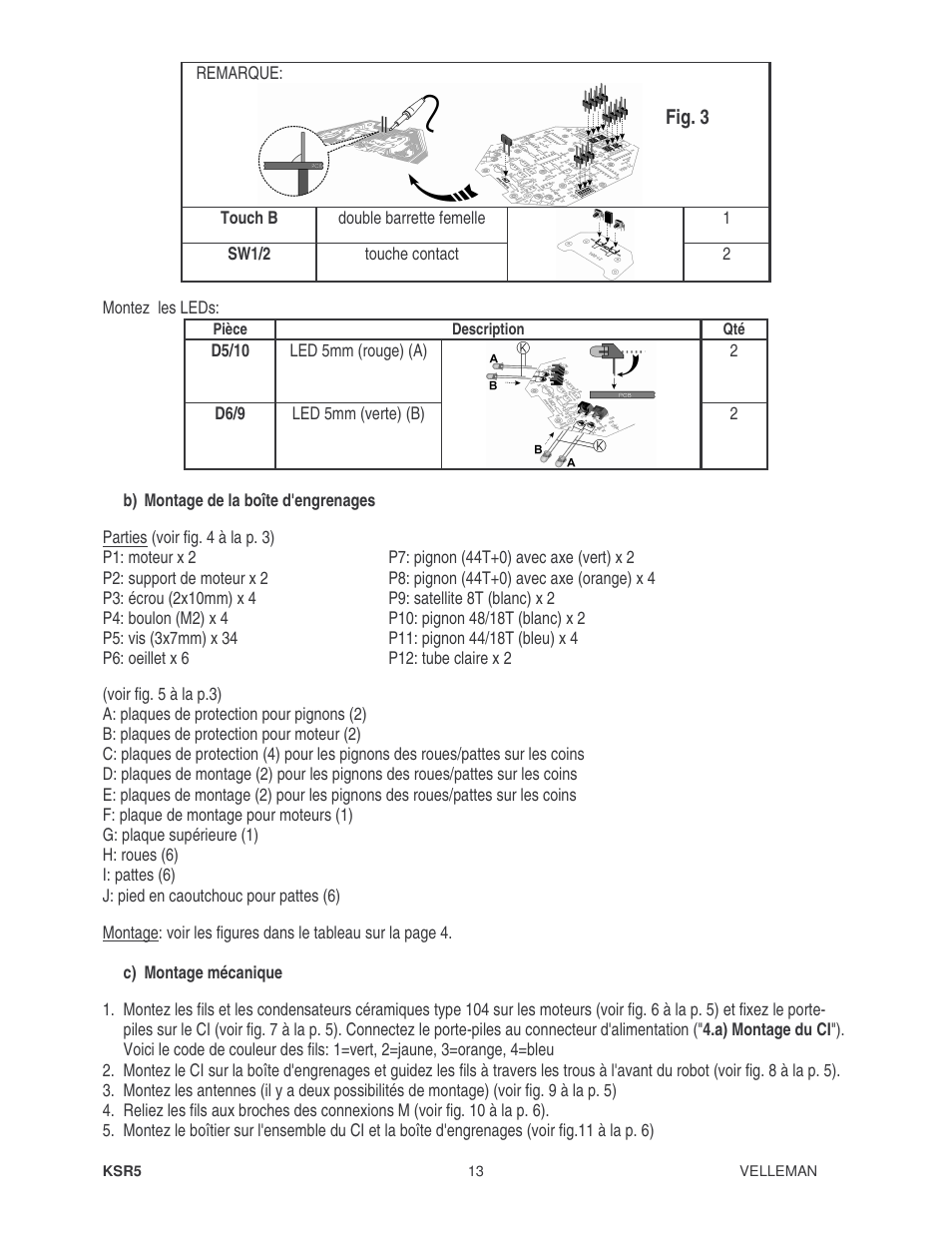 Velleman KSR5 User Manual | Page 13 / 21