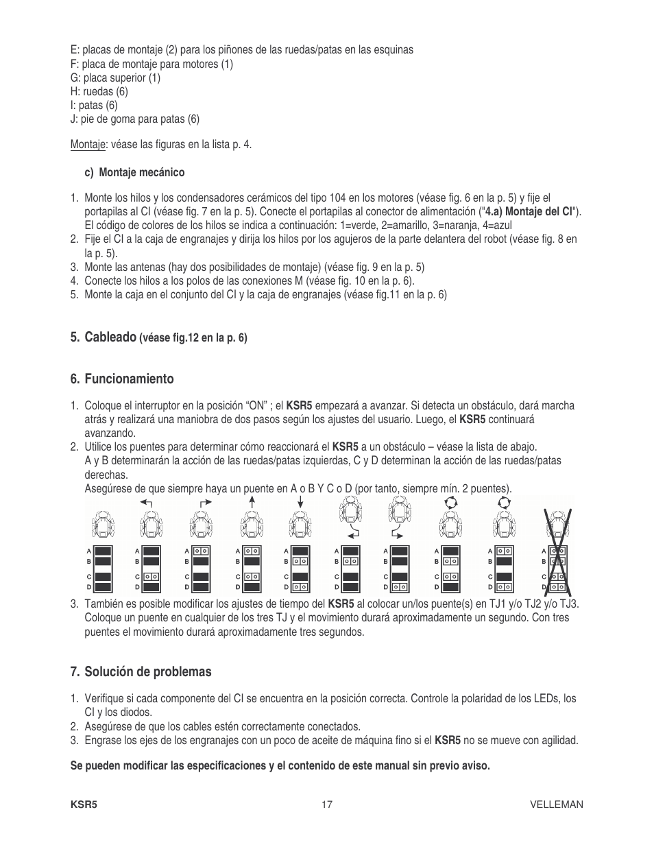 Velleman KSR5 User Manual | Page 17 / 21