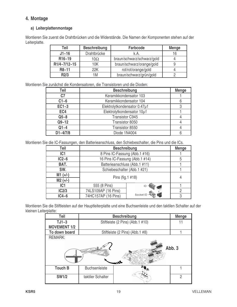 Velleman KSR5 User Manual | Page 19 / 21