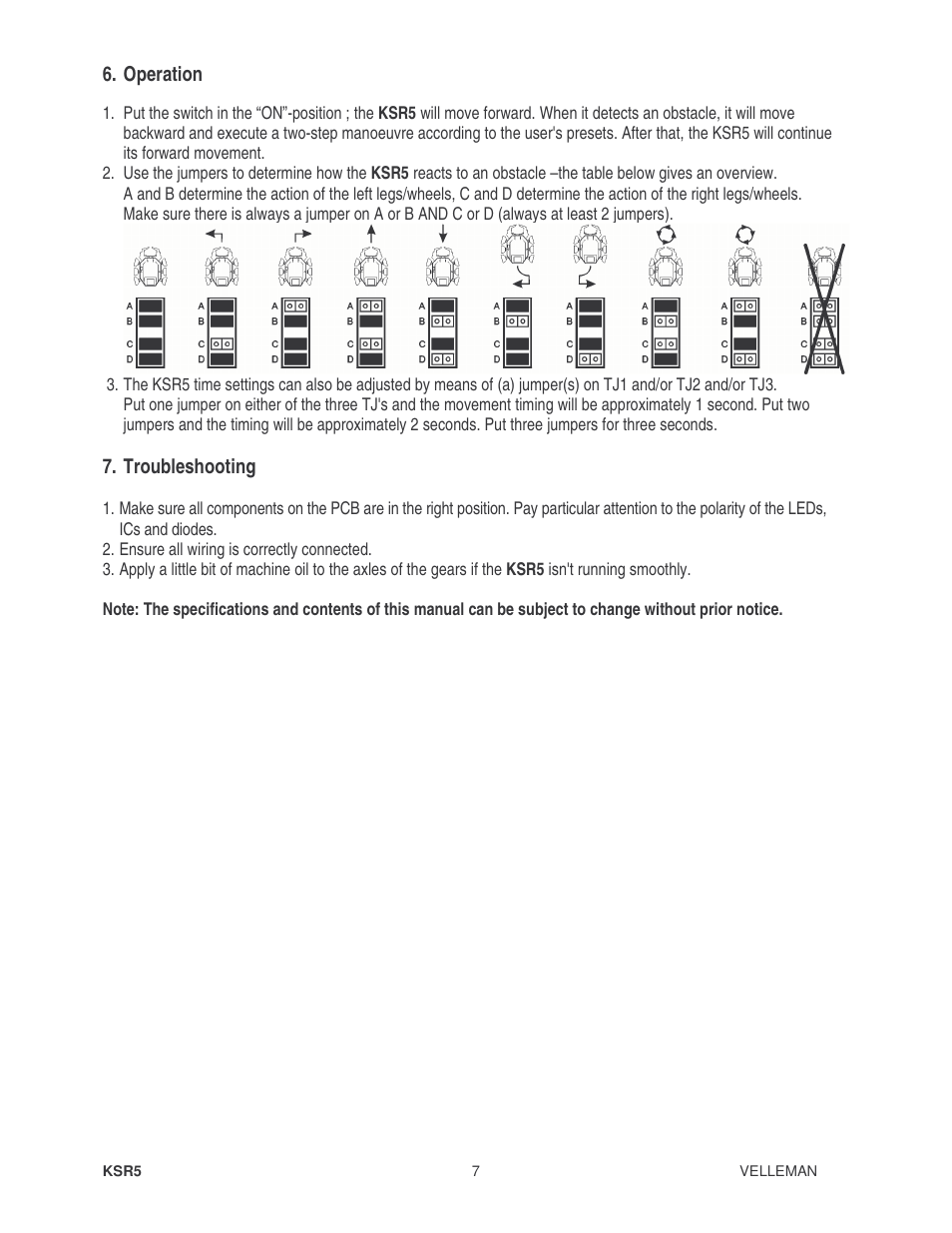 Velleman KSR5 User Manual | Page 7 / 21