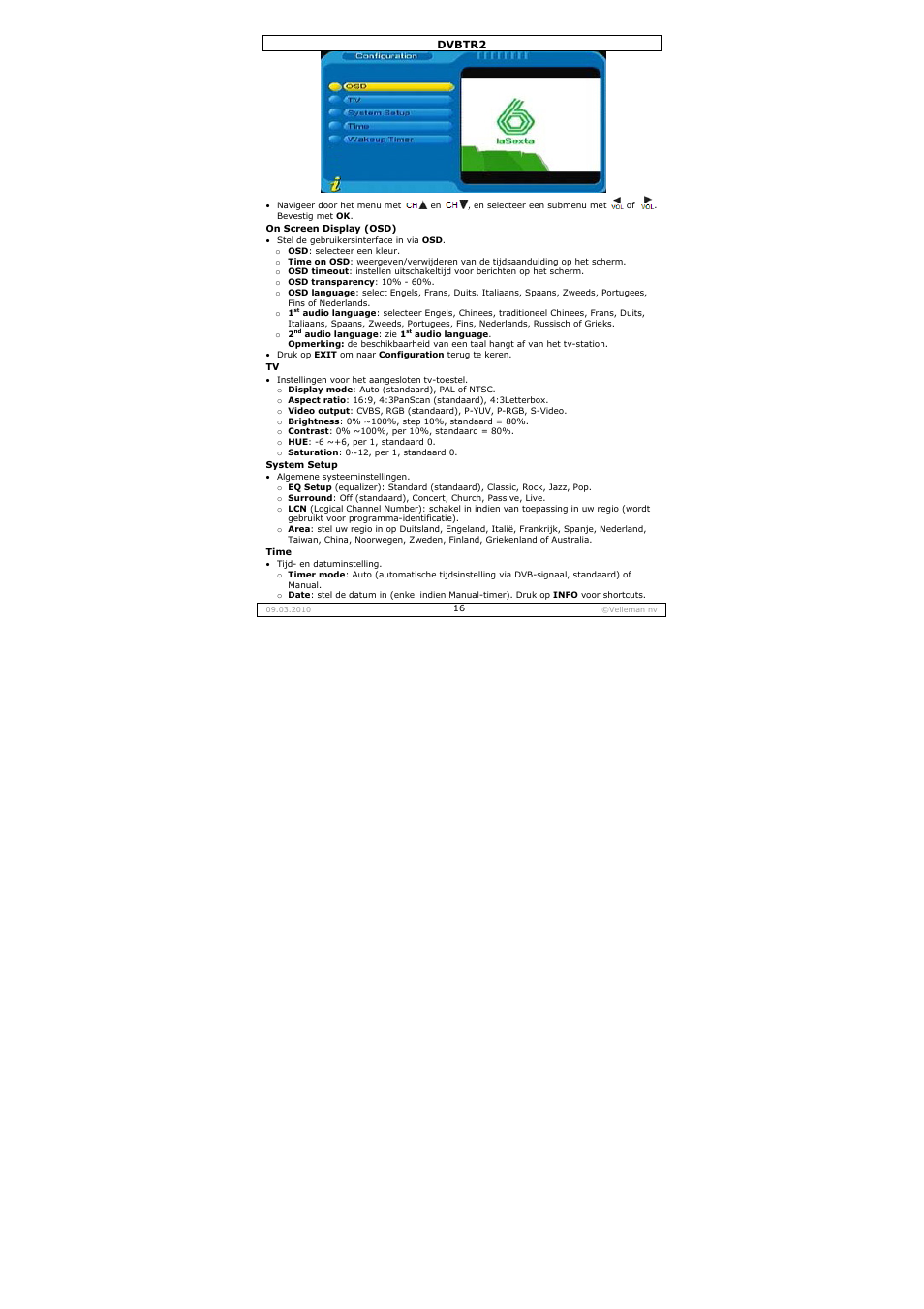 Velleman DVBTR2 User Manual | Page 16 / 45