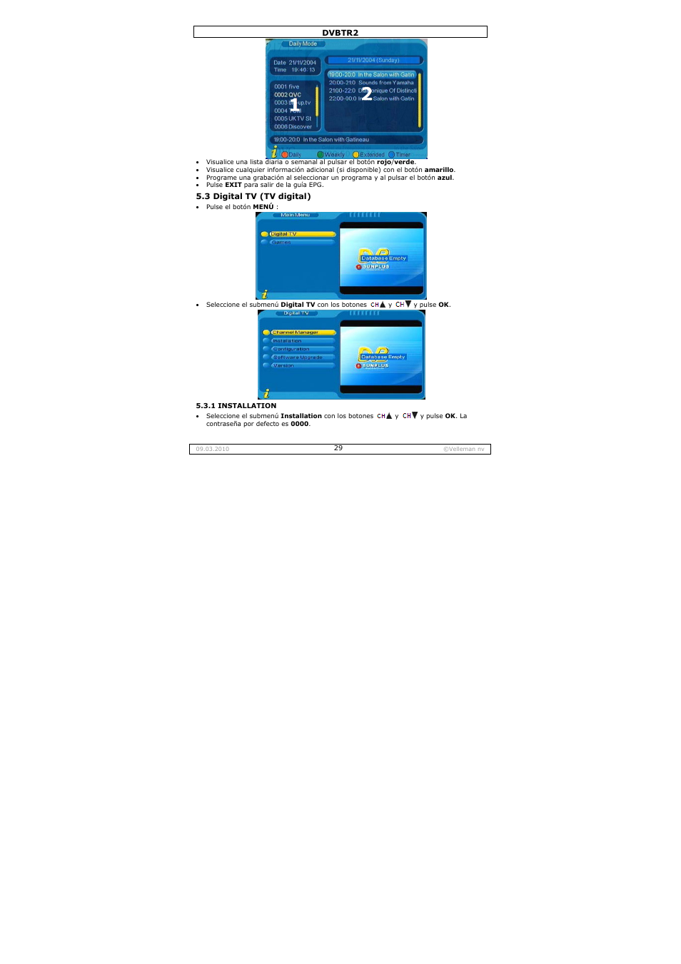 Velleman DVBTR2 User Manual | Page 29 / 45