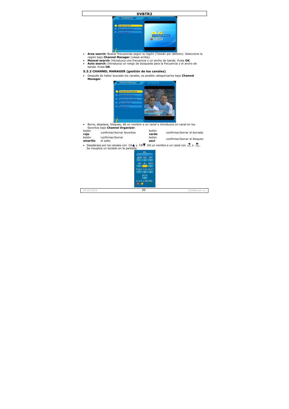 Velleman DVBTR2 User Manual | Page 30 / 45