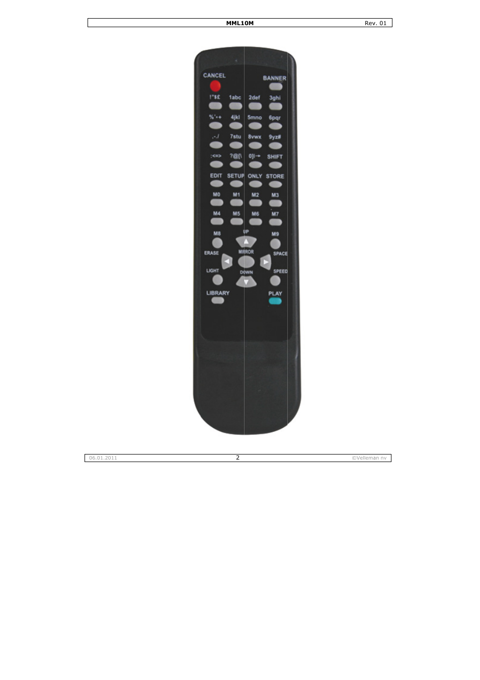 Velleman MML10M User Manual | Page 2 / 23