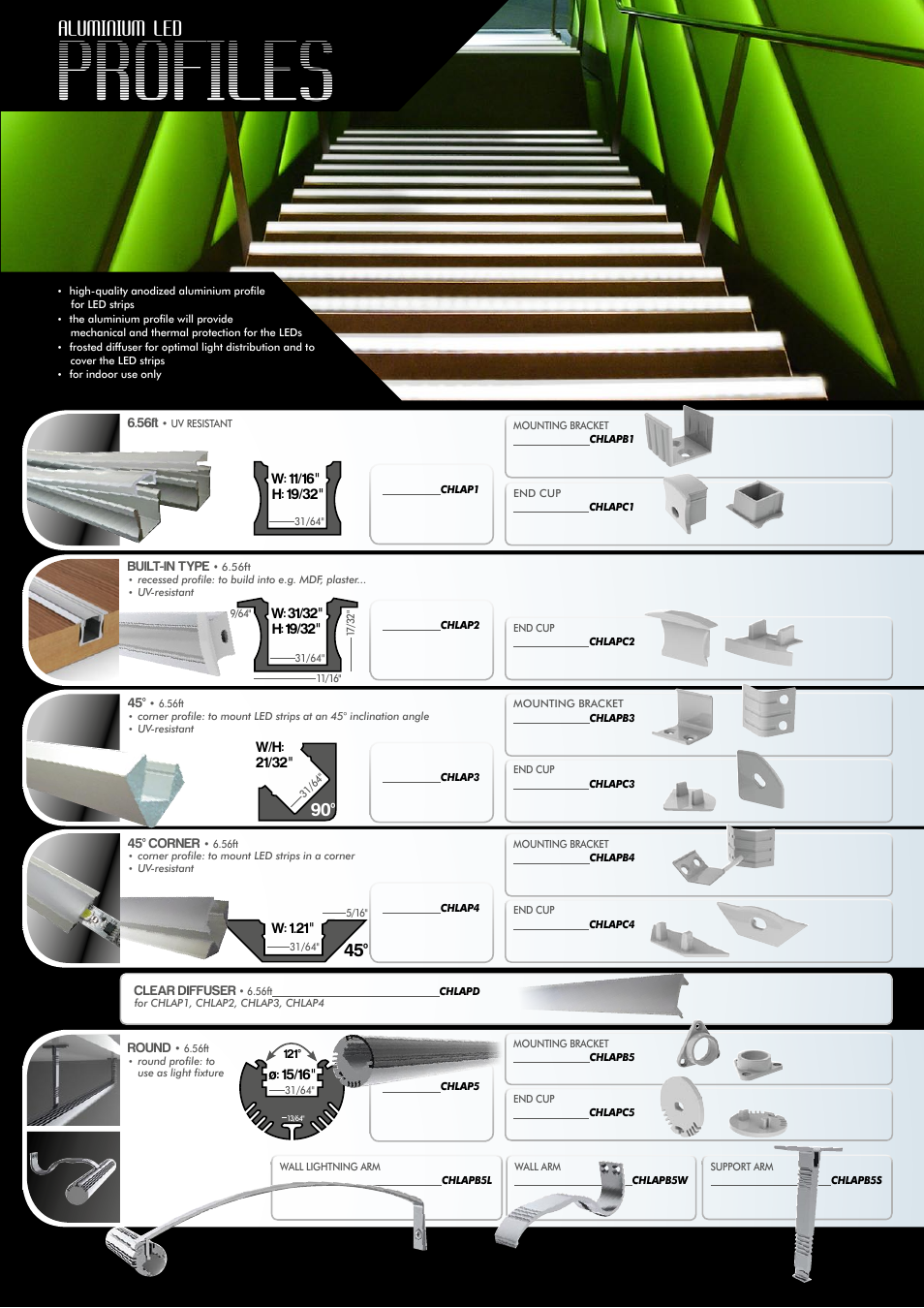 Profiles, Aluminium led | Velleman Led Strip Special User Manual | Page 11 / 12