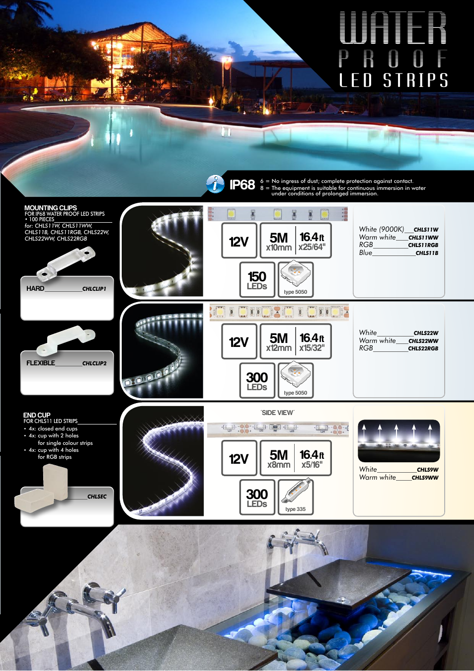 Water, L e d, Ip68 | 12v 5m | Velleman Led Strip Special User Manual | Page 5 / 12