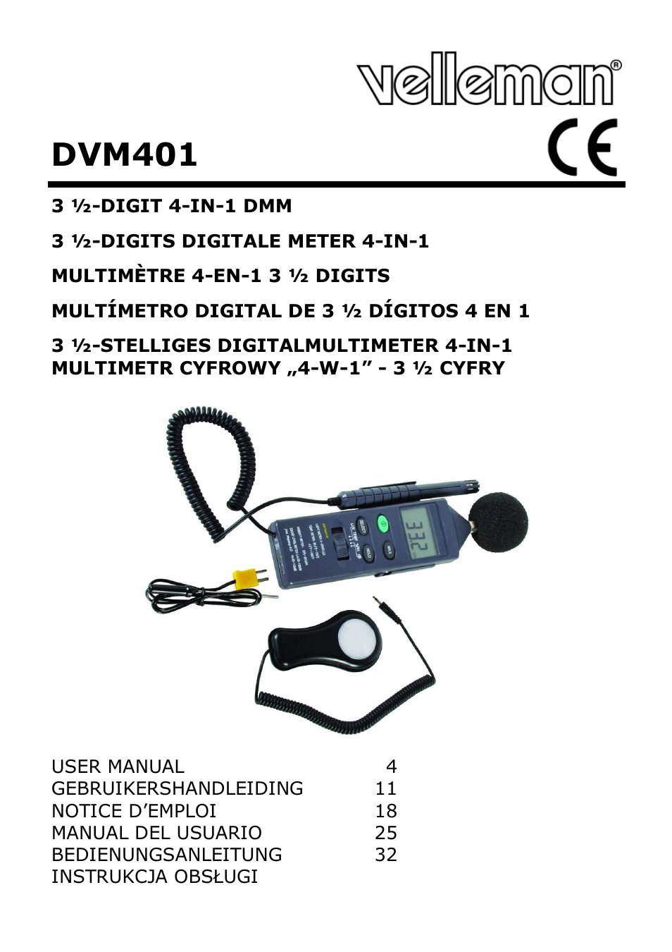 Velleman DVM401 User Manual | 51 pages