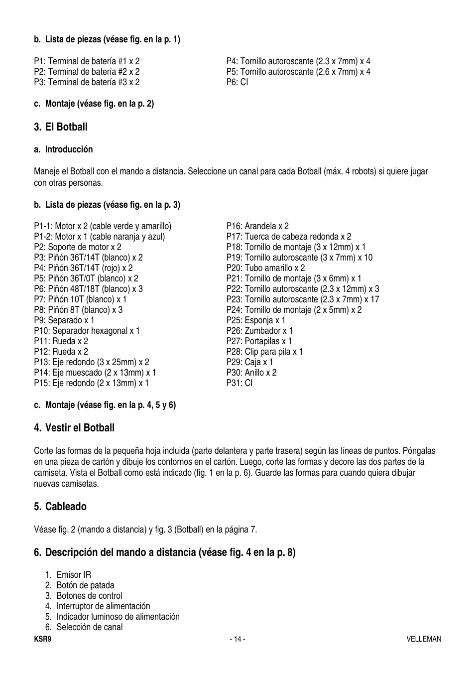 Velleman KSR9 User Manual | Page 14 / 17