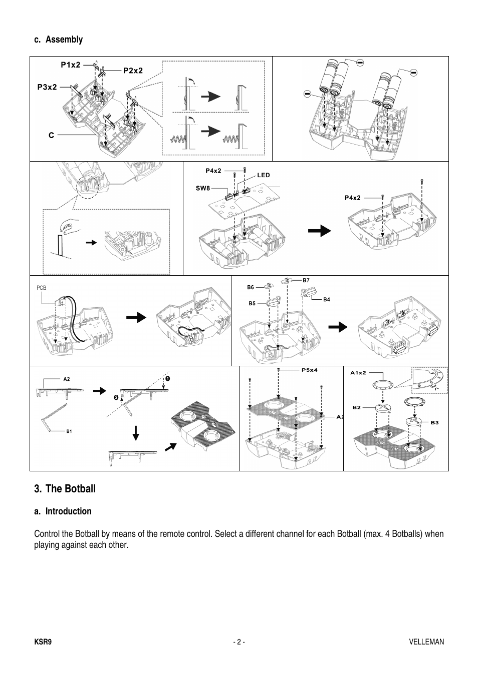 The botball | Velleman KSR9 User Manual | Page 2 / 17