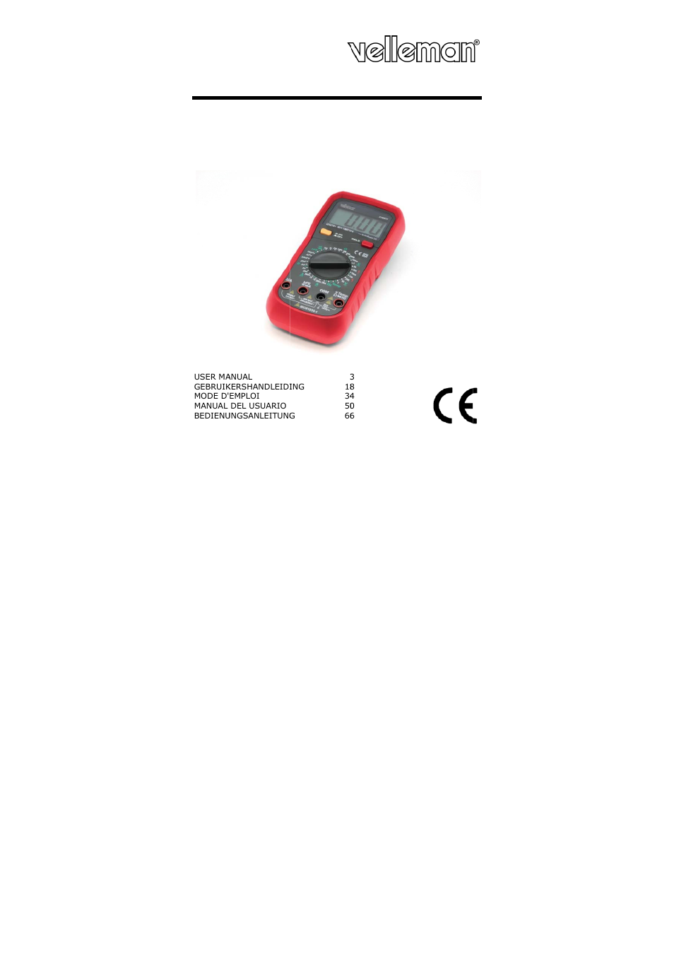 Velleman DVM893 User Manual | 84 pages