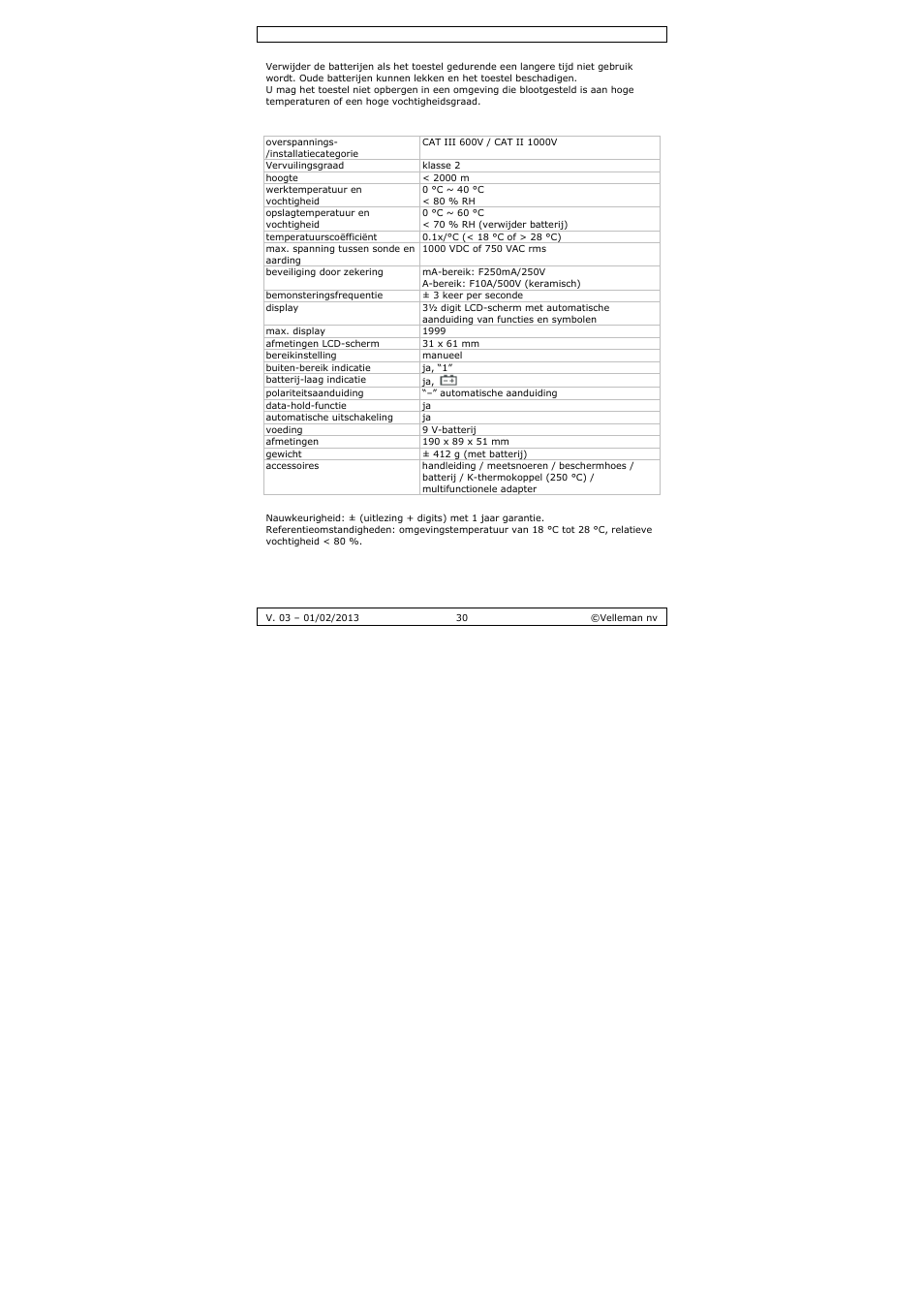 Velleman DVM893 User Manual | Page 30 / 84