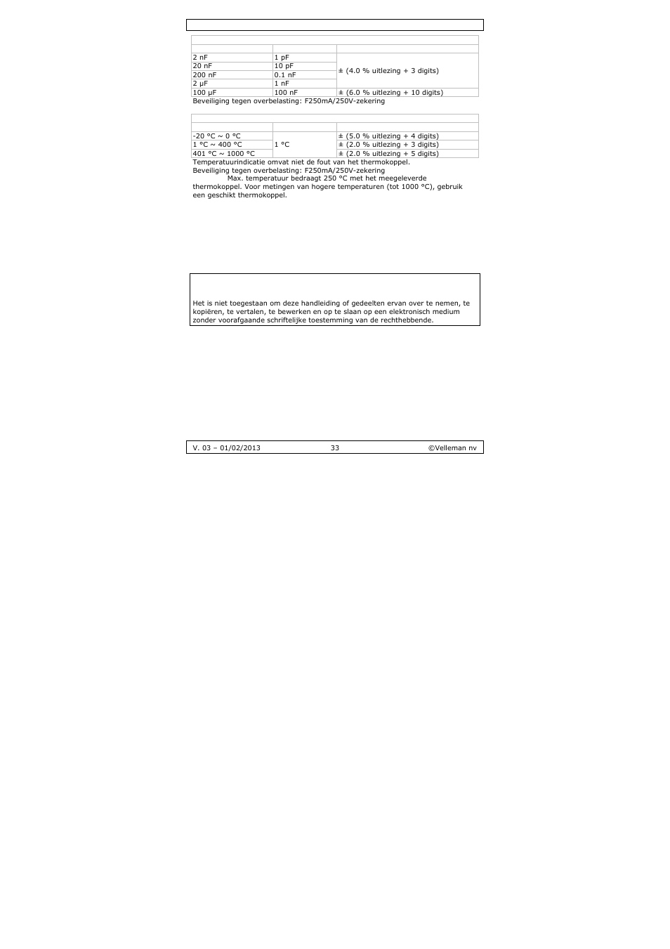 Velleman DVM893 User Manual | Page 33 / 84