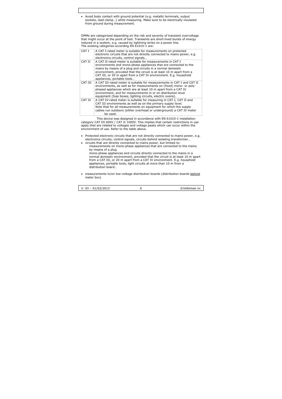 Velleman DVM893 User Manual | Page 6 / 84