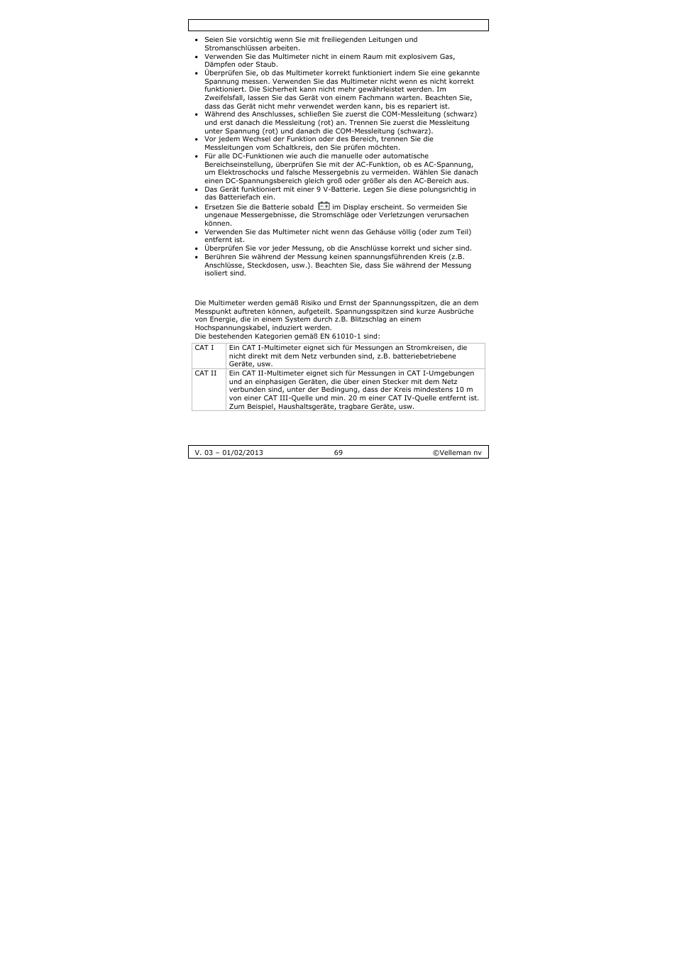 Velleman DVM893 User Manual | Page 69 / 84