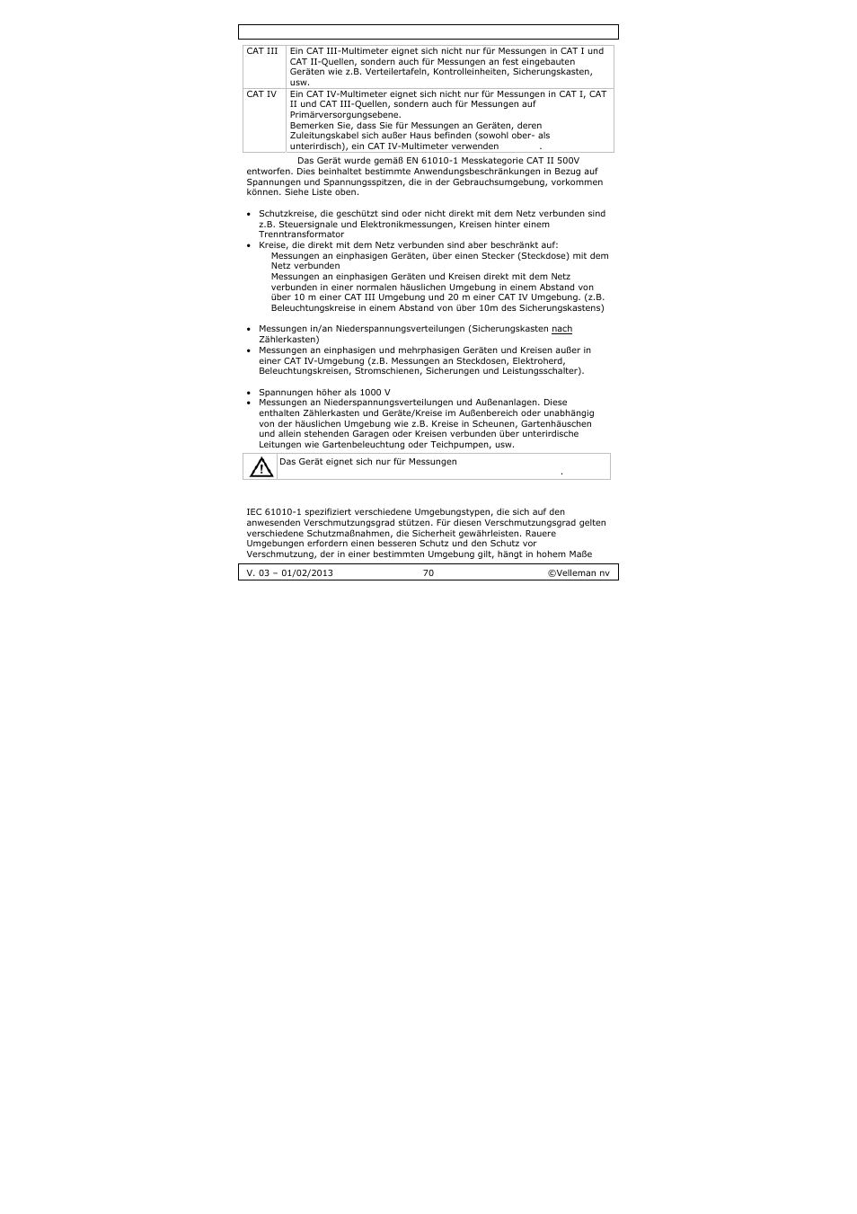Velleman DVM893 User Manual | Page 70 / 84