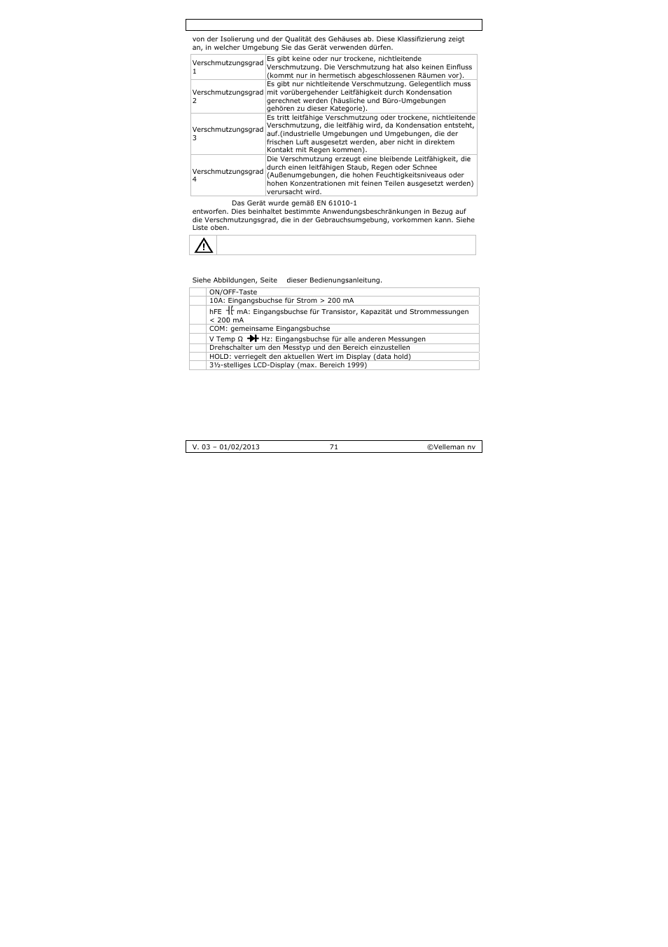 Velleman DVM893 User Manual | Page 71 / 84