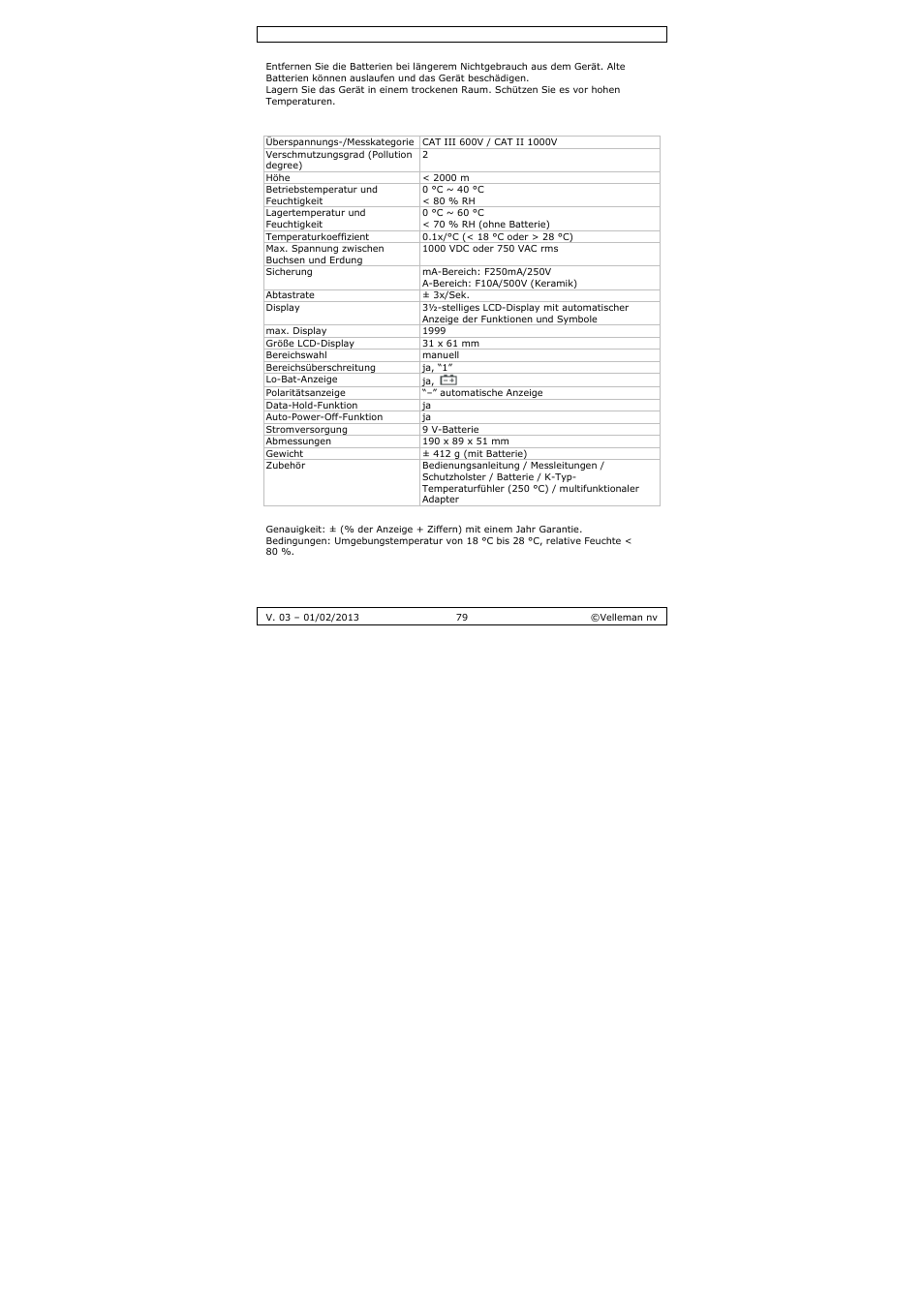 Velleman DVM893 User Manual | Page 79 / 84