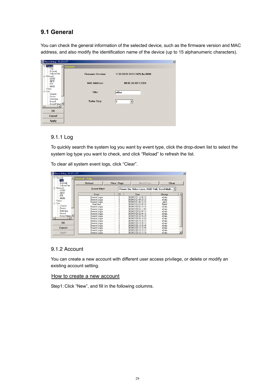 1 general | Velleman Central Management System User Manual | Page 32 / 43