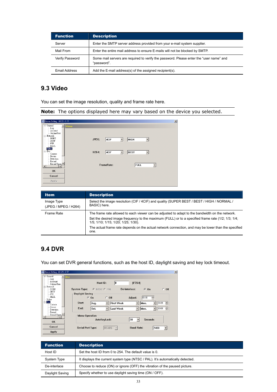 3 video, 4 dvr | Velleman Central Management System User Manual | Page 36 / 43