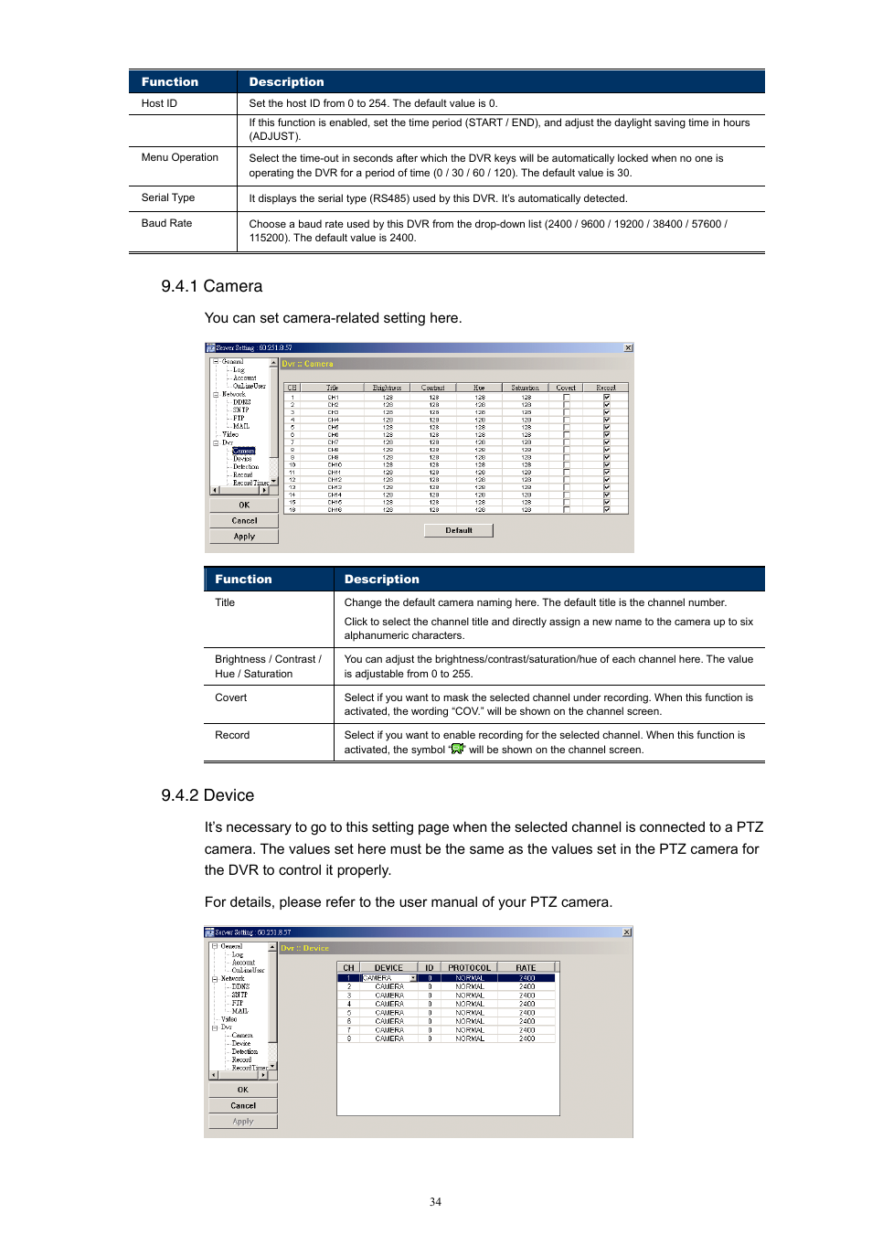 1 camera, 2 device | Velleman Central Management System User Manual | Page 37 / 43
