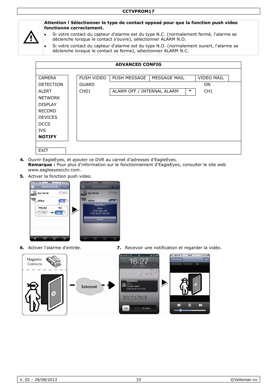 Velleman CCTVPROM17 User Manual | Page 33 / 87