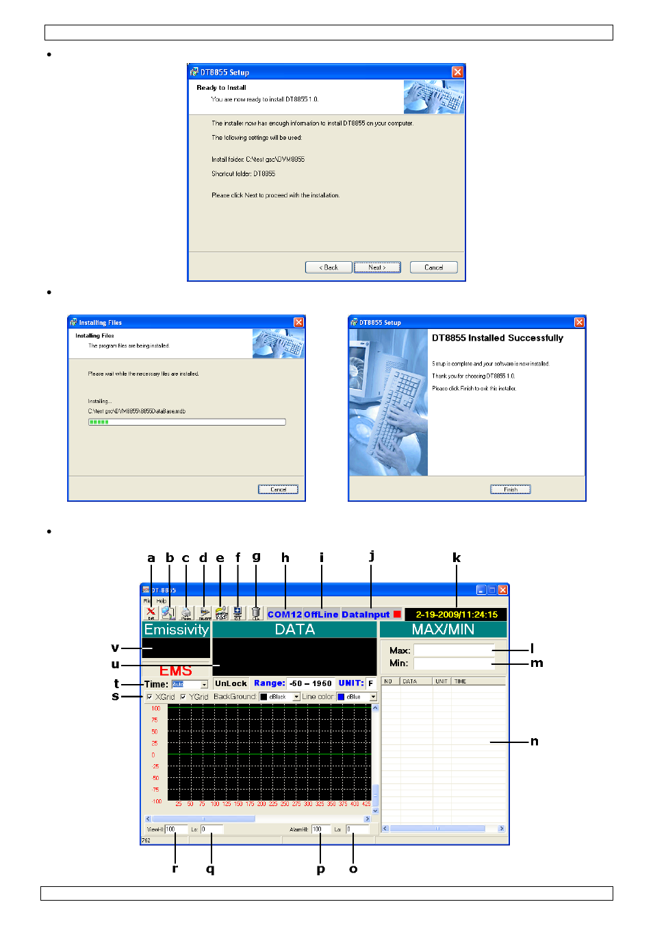 Omschrijving van de software | Velleman DVM8855 User Manual | Page 17 / 49