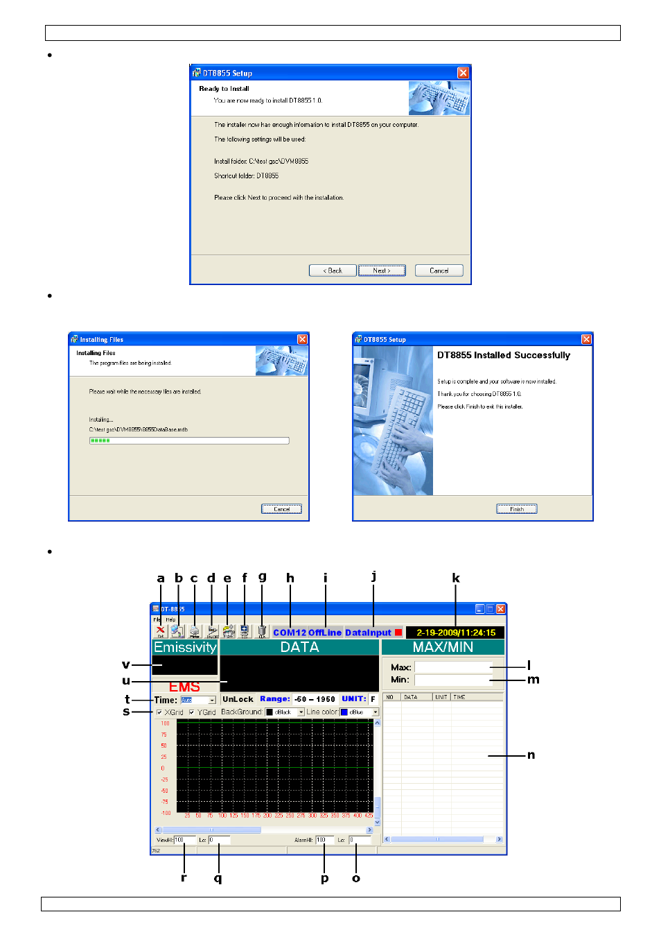 Descripción del software | Velleman DVM8855 User Manual | Page 35 / 49