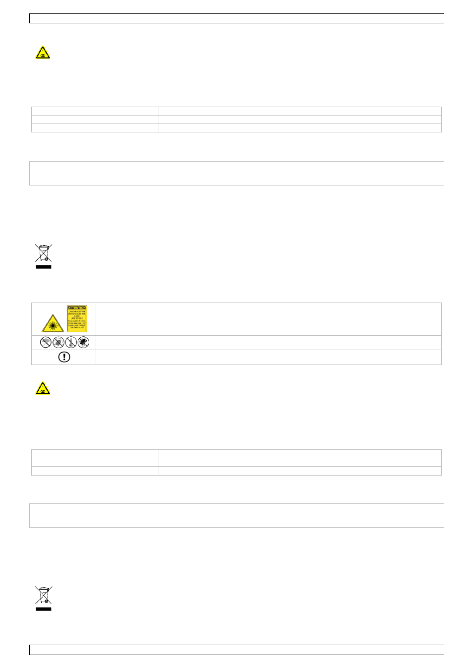 Pp6 – point, Pp6 – punte, Teur laser | Eros láse, R rouge, Er – rojo, Intr, Co em, Bruik, Chnische spec | Velleman LPP6 User Manual | Page 2 / 4