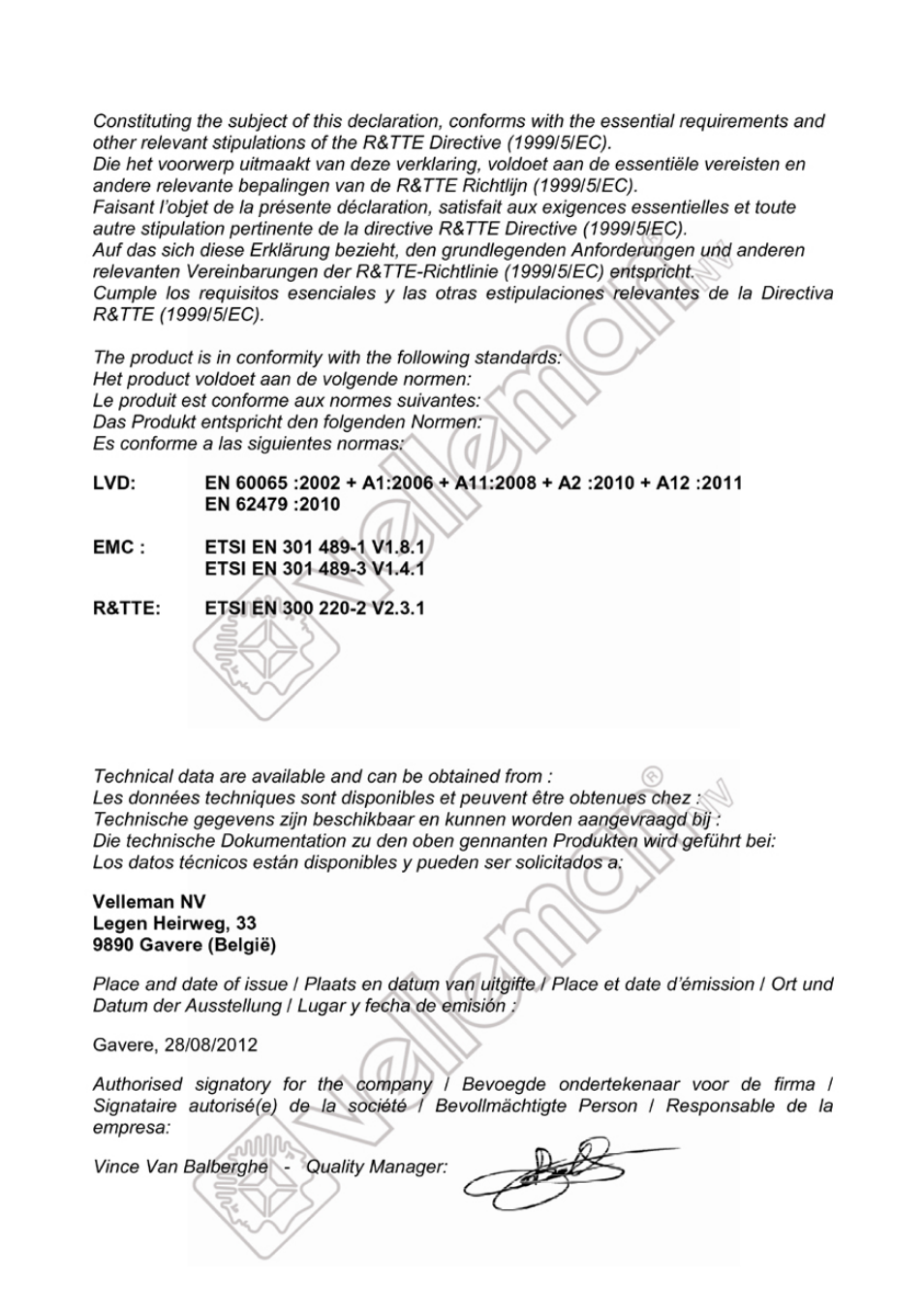 Velleman DB6 User Manual | Page 29 / 34