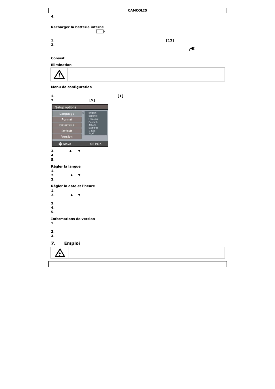 Velleman CAMCOLI5 User Manual | Page 18 / 37