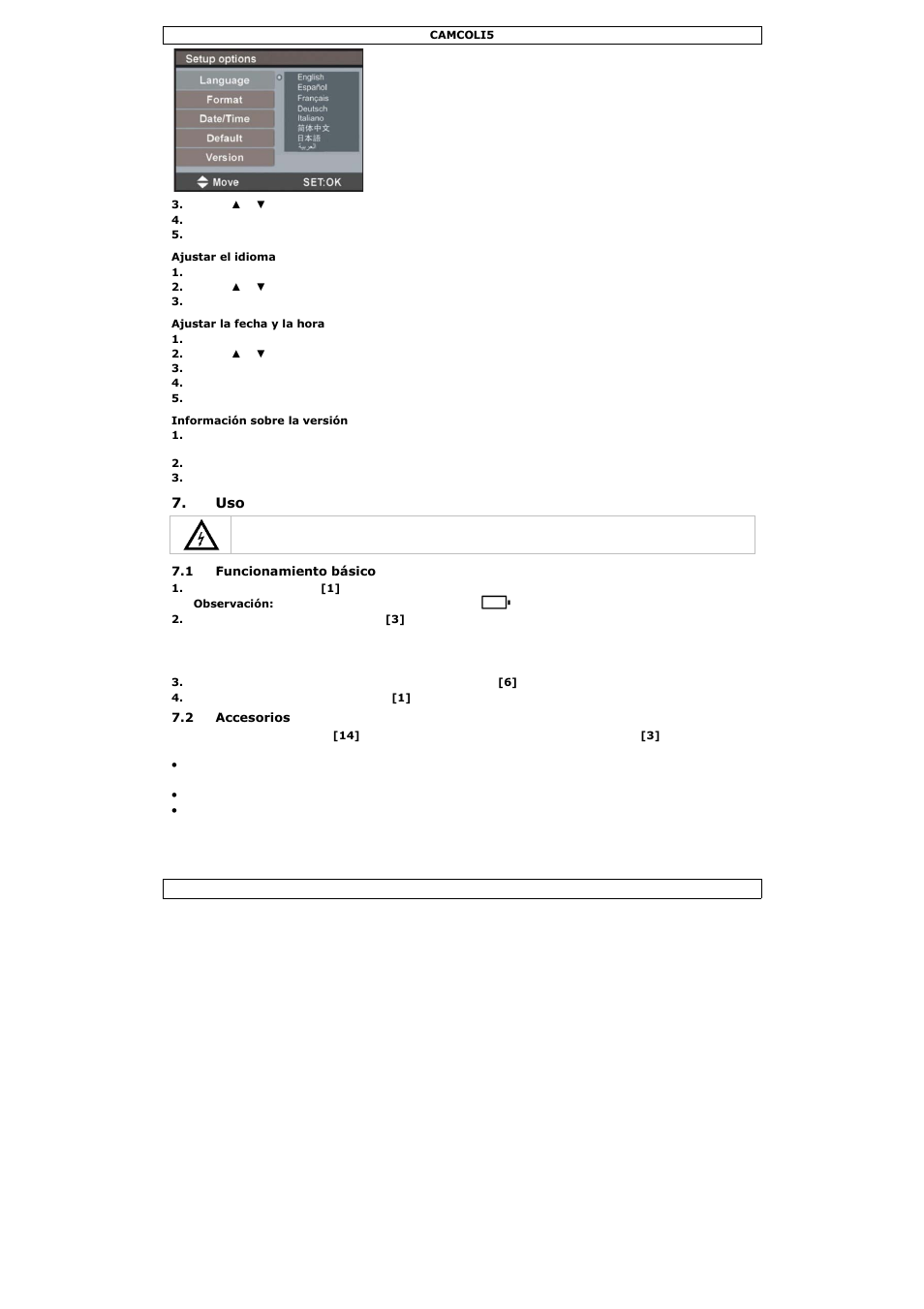 Velleman CAMCOLI5 User Manual | Page 25 / 37