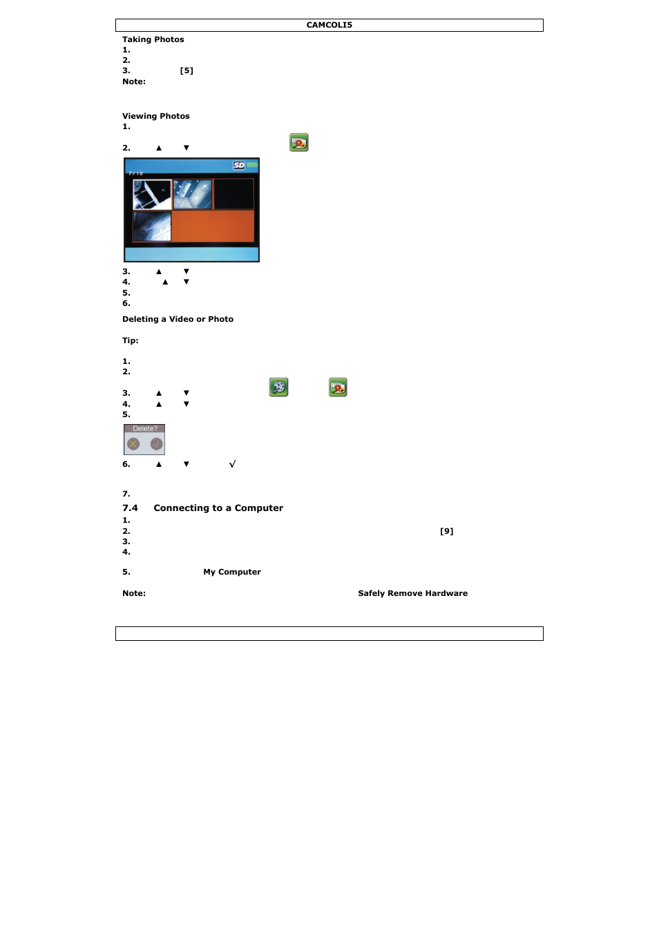 Velleman CAMCOLI5 User Manual | Page 7 / 37