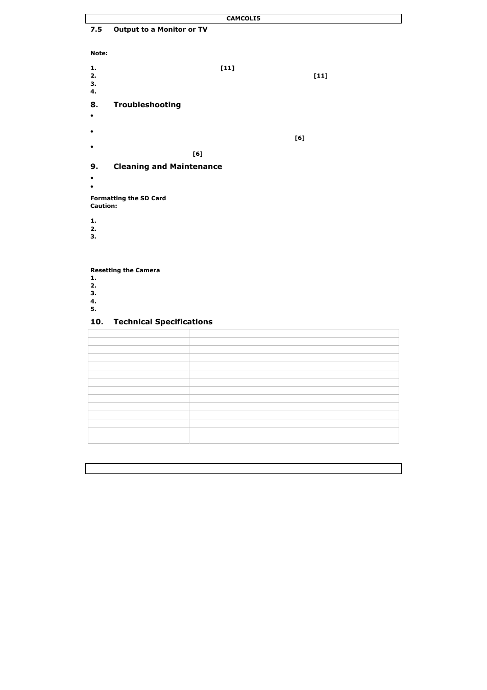 Velleman CAMCOLI5 User Manual | Page 8 / 37