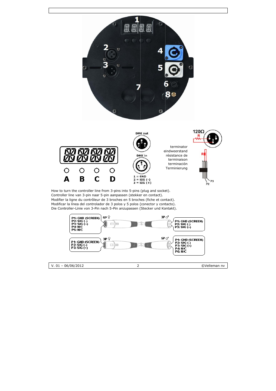 Velleman LX102 User Manual | Page 2 / 37