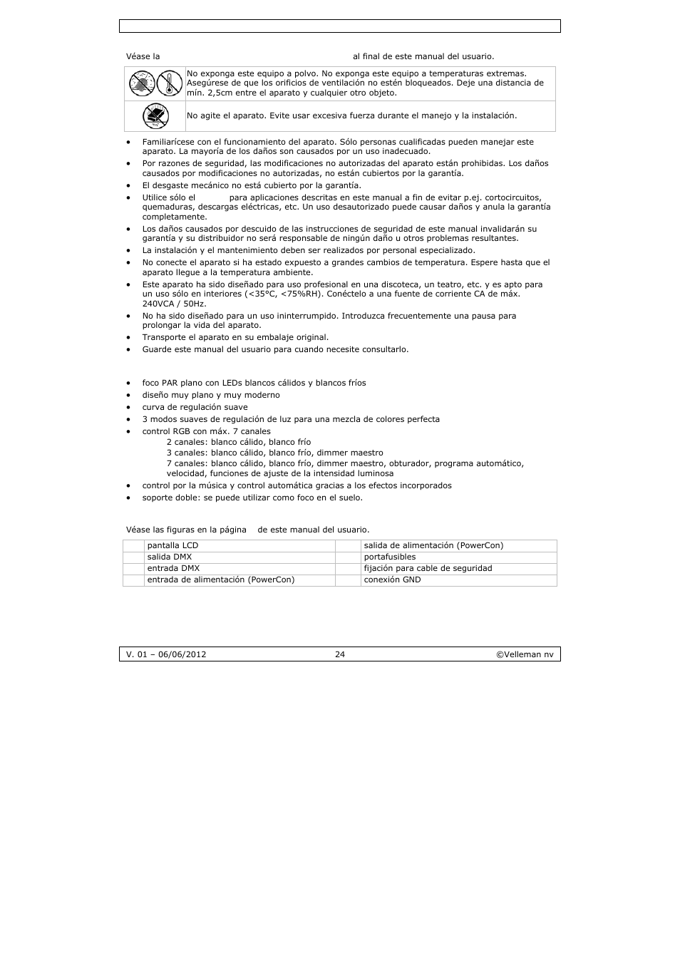 Velleman LX102 User Manual | Page 24 / 37