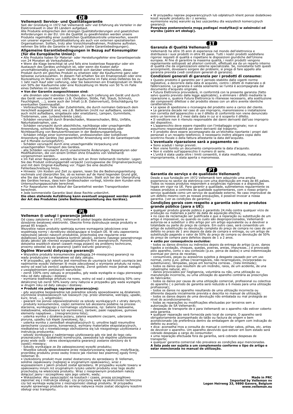 Velleman DCM270 User Manual | Page 28 / 28