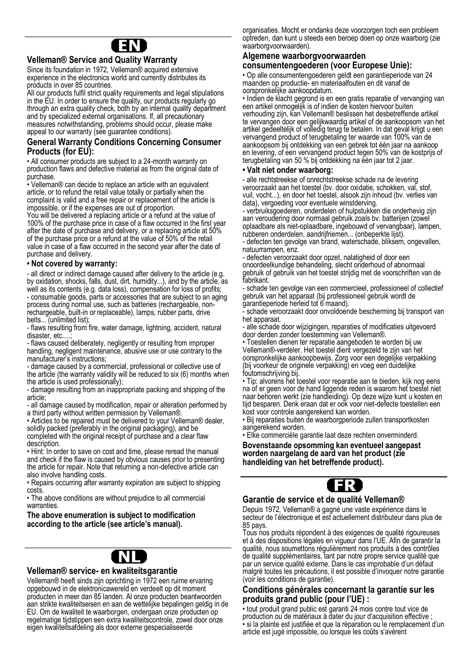 Velleman LEDA313 User Manual | Page 38 / 40