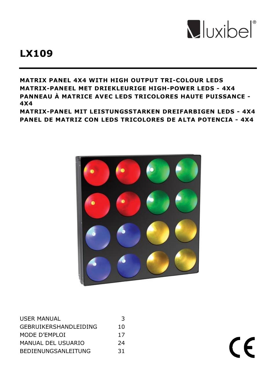 Velleman LX109 User Manual | 39 pages