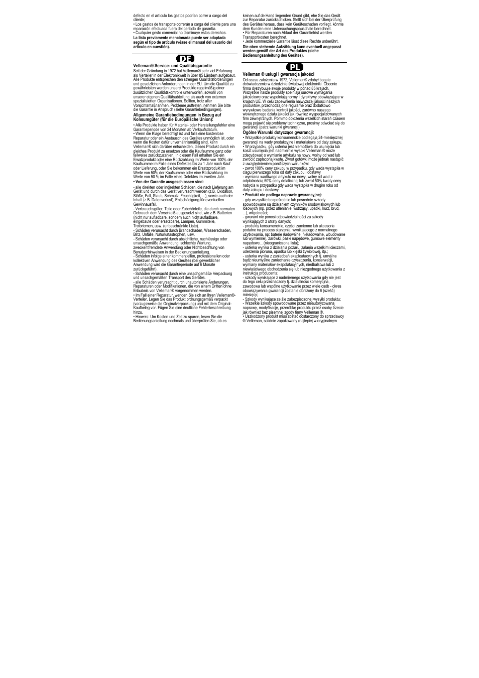 Velleman CAMSET30 User Manual | Page 29 / 30