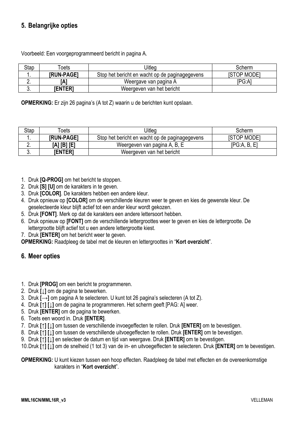 Velleman MML16CN User Manual | Page 18 / 76