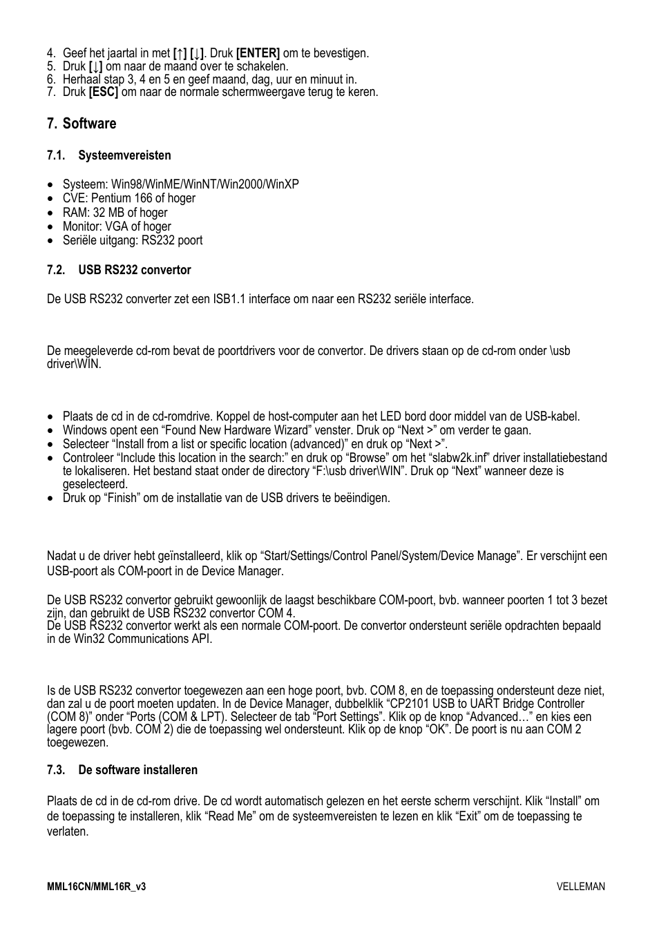 Velleman MML16CN User Manual | Page 20 / 76