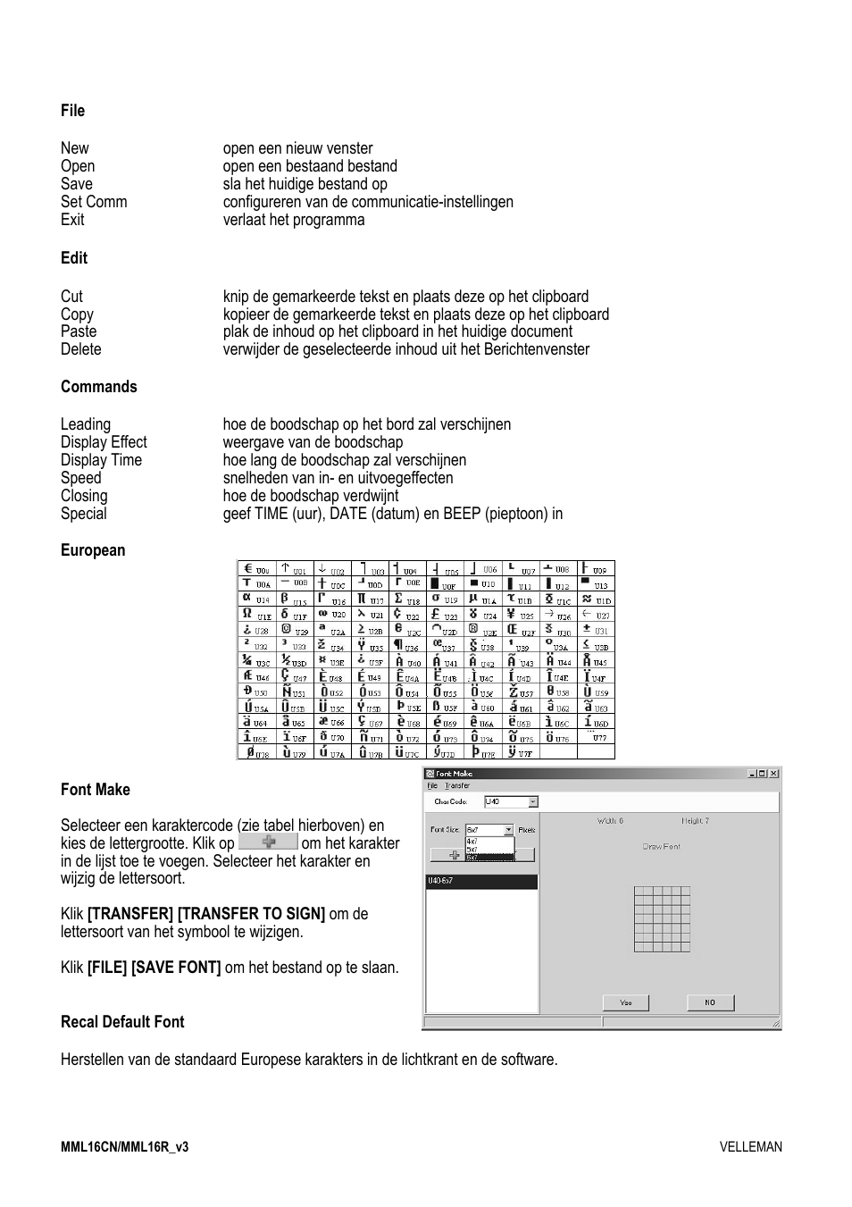 Velleman MML16CN User Manual | Page 22 / 76