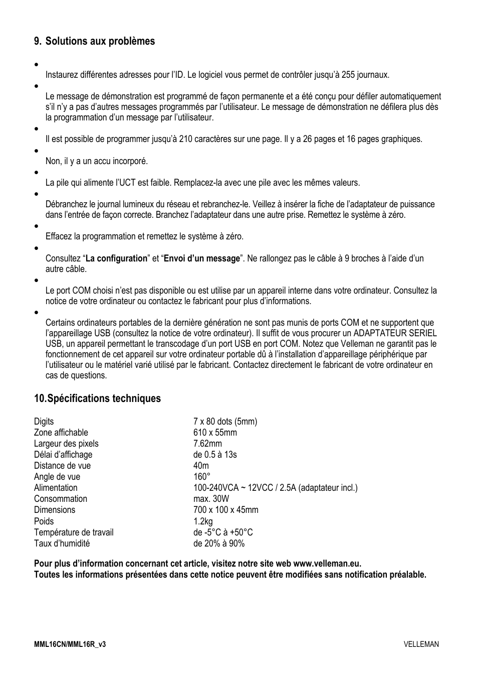 Velleman MML16CN User Manual | Page 44 / 76